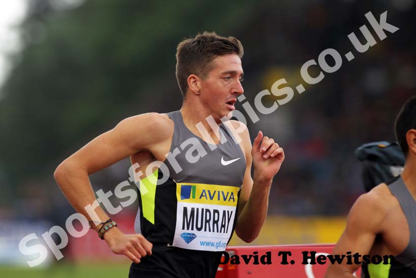 Ross Murray in the Emsley Carr Mile, 2012 Samsung Diamond League, Crystal Palace, London.